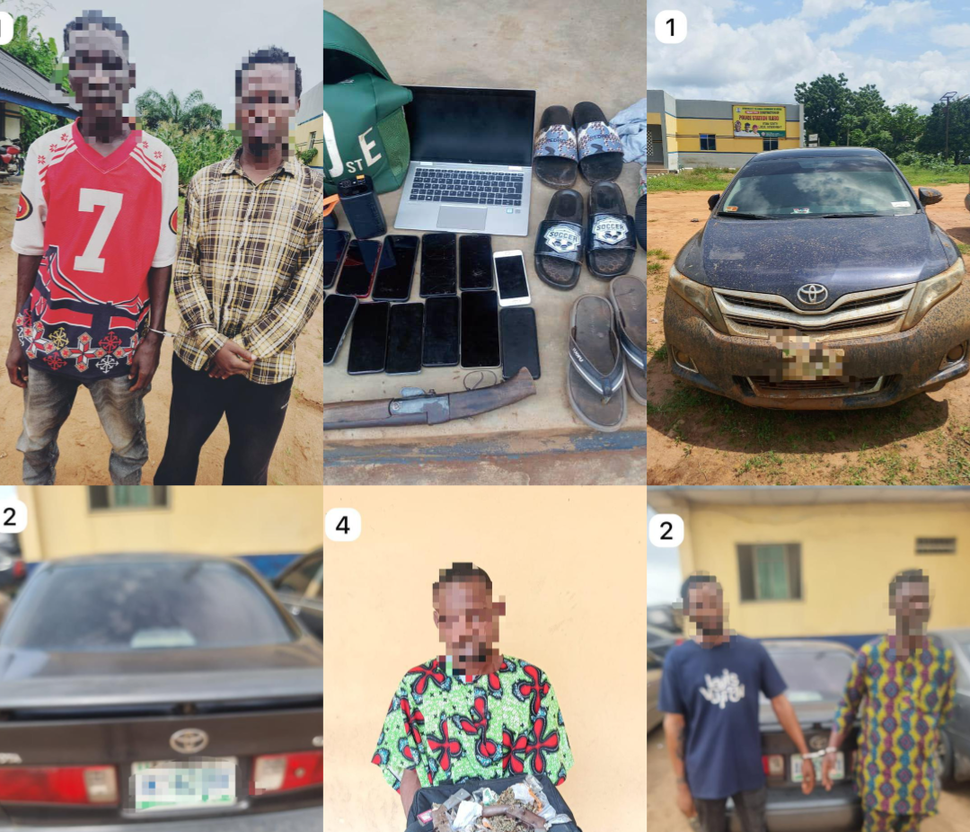 Ogun Police Arrest Seven Over Armed Robbery, Cultism, Fraud; Recover Stolen Vehicle, Firearms, N1.1m