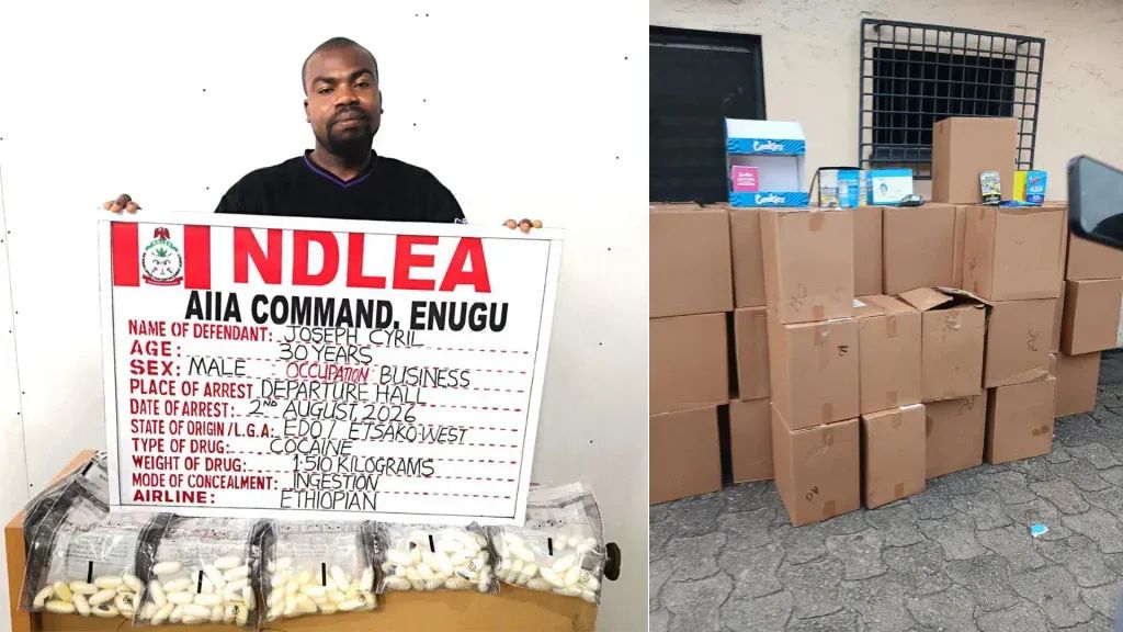 NDLEA Arrests Italy-Based Businessman After Ingesting 98 Wraps of Cocaine