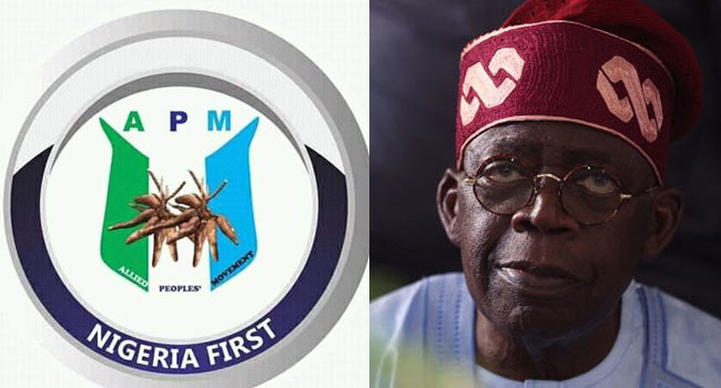 2027: APM asks Tinubu to resolve narcotics allegations before re-election bid