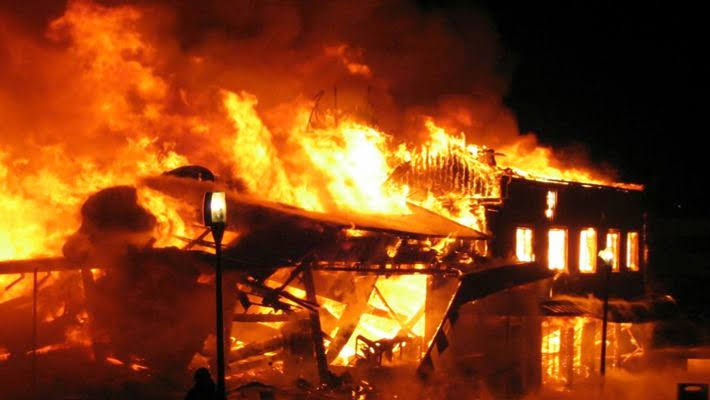 13 year old escapes as fire kills customs officer, wife, four children