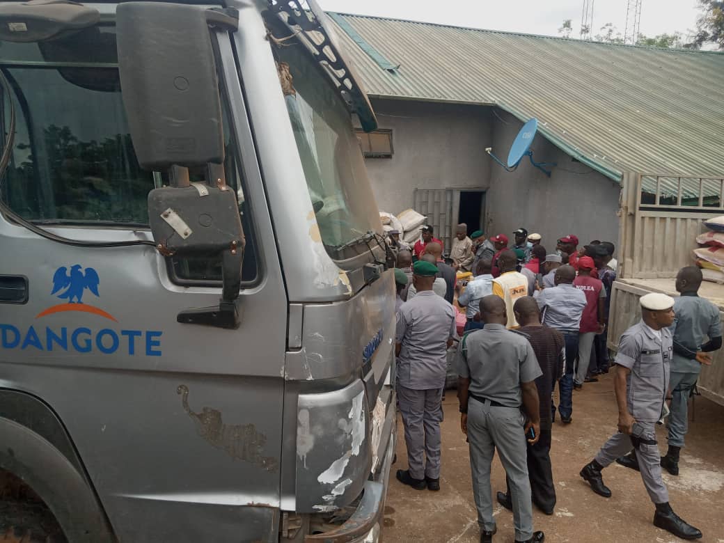 Ogun Customs intercepts Dangote trucks with 1, 764 bags of smuggled rice, intercepts 8, 417 in a month
