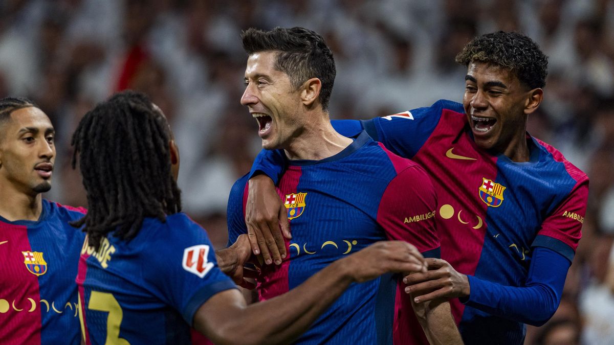 Breaking: Ten man Barcelona trash Real Madrid to claim Supercopa in Saudi