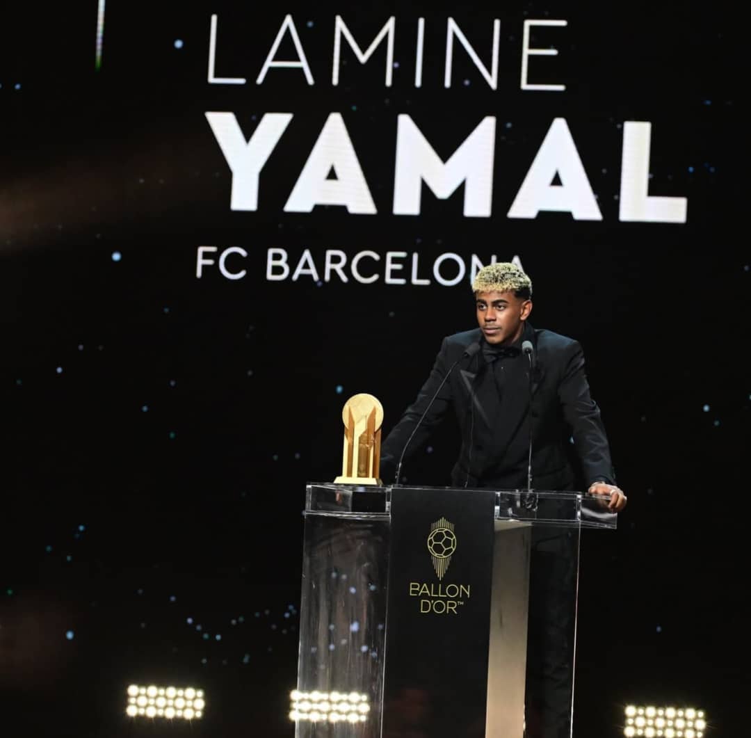 Breaking: Barcelona wonderkid, Lamine Yamal retains 2025 Kopa trophy