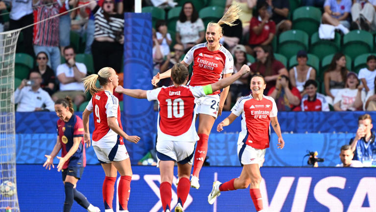 Just In: Arsenal beat defending champion, Barcelona to lift women’s Champions League