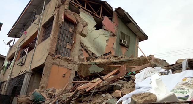 Just In: 15 rescued, scores trapped as two-storey building collapses in Lagos