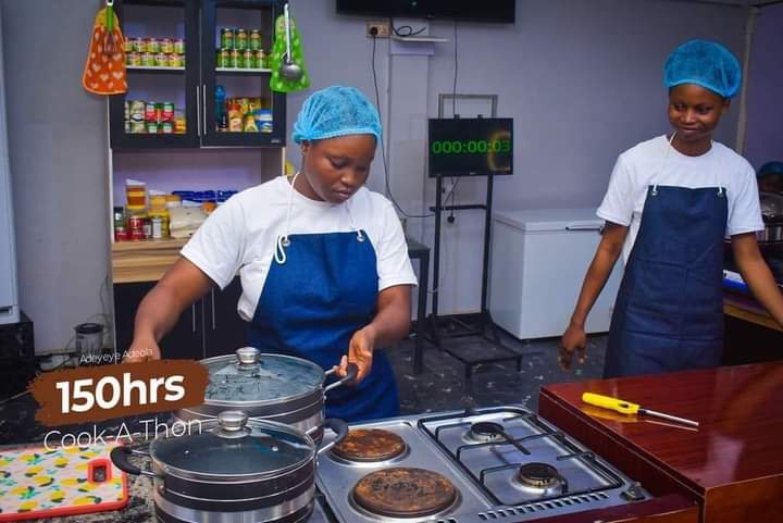 Just In: Another Nigerian chef challenges Hilda Baci's record, begins 150 hours cooking marathon
