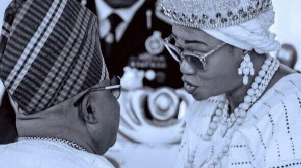 Protocol Clash as Remi Tinubu Interrupts Adeleke’s Singing at Ooni’s Ceremony