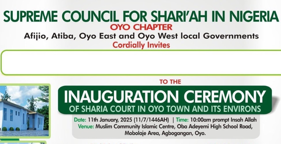 Sharia Council postpones inauguration of Sharia Court in Oyo